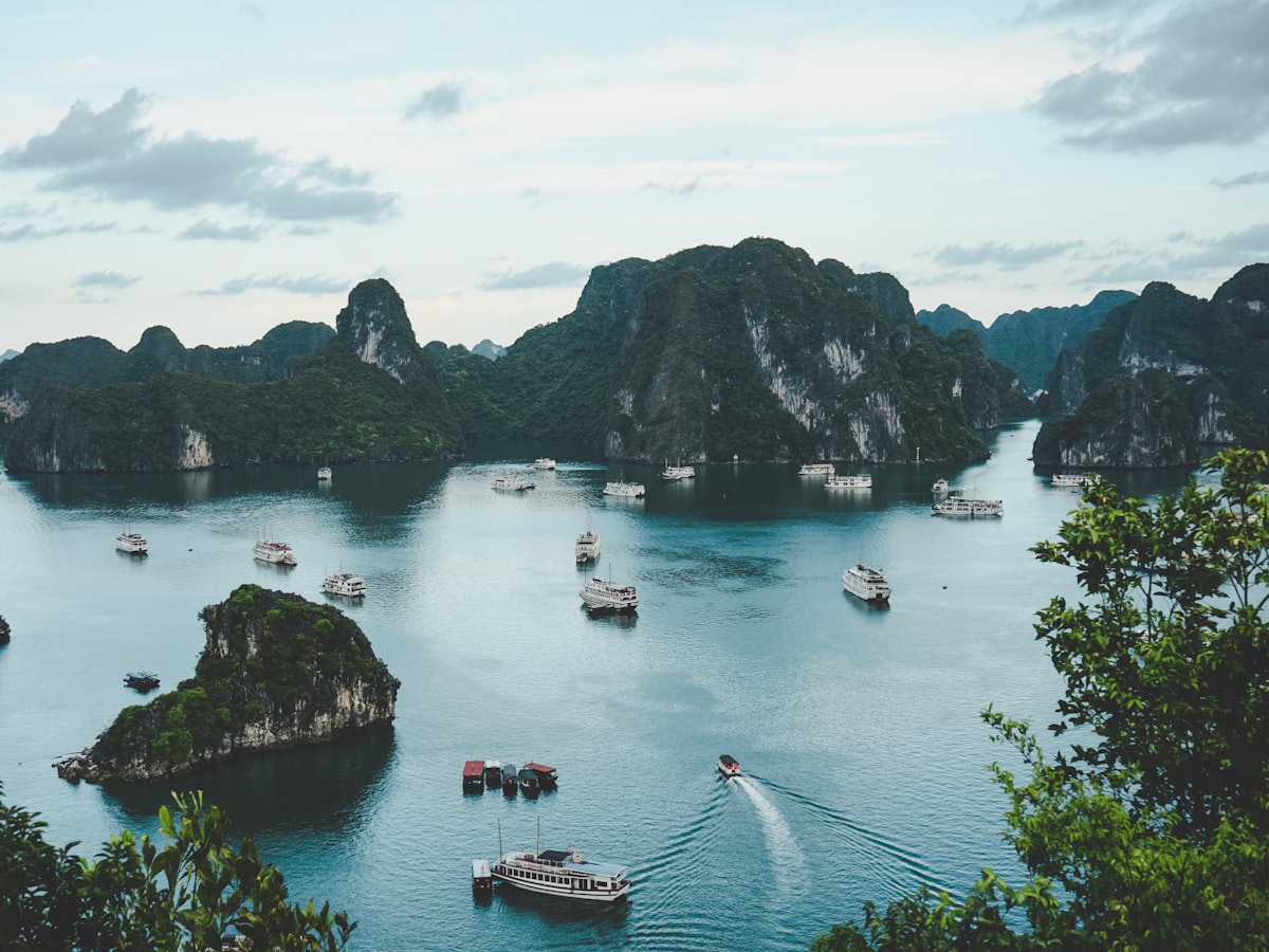 Chèo xuồng ba lá lúc bình minh